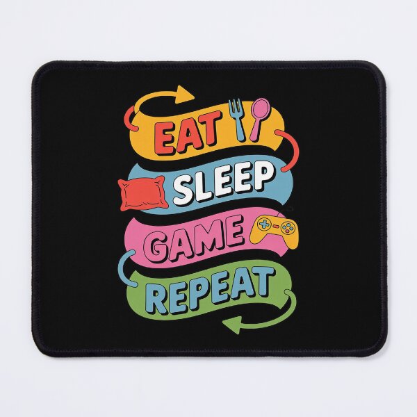 Item preview, Eat Sleep Game Repeat Gamer Quote designed and sold by JulienAureo.