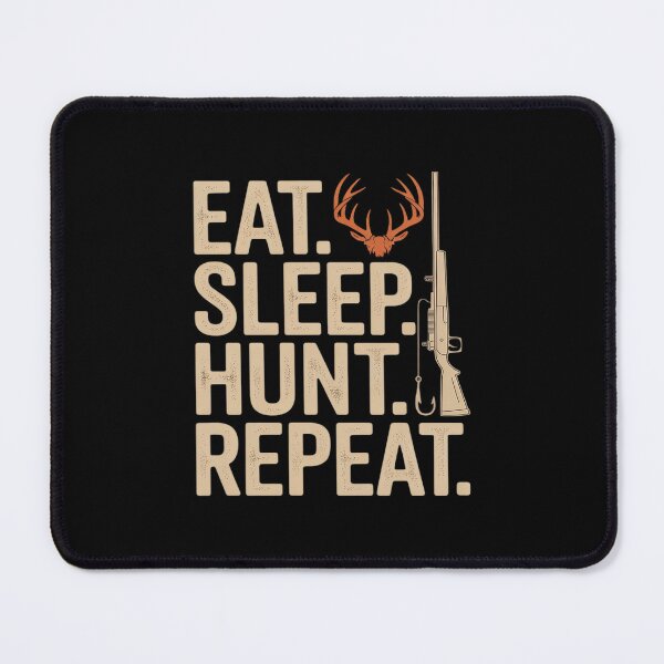 Item preview, Eat Sleep Hunt Repeat Hunting Stencil Graphic designed and sold by JulienAureo.
