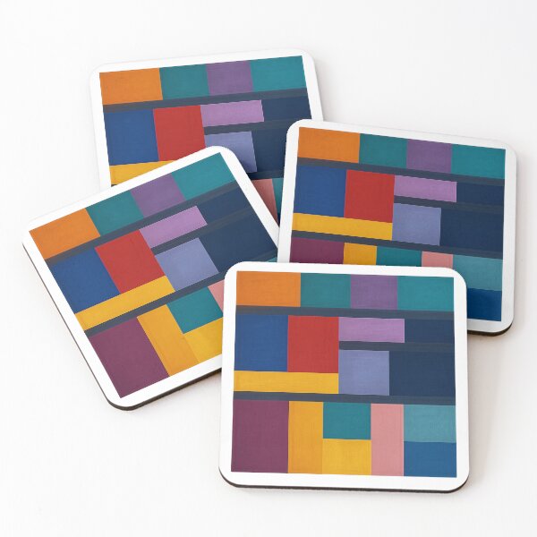 Item preview, Chromatic Lattice – Vibrant Modular Abstract designed and sold by EugenioPrints.
