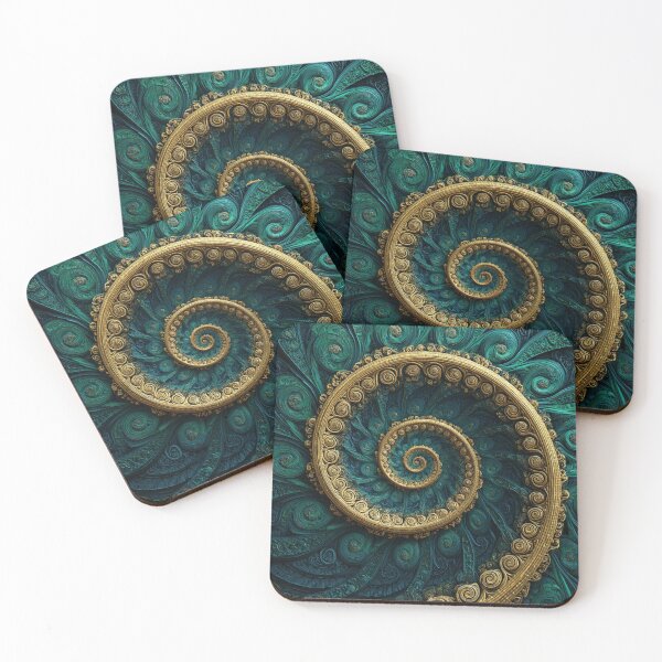 Item preview, New Zealand Māori Paua Pattern Koru Design 595 designed and sold by GrinGalore.