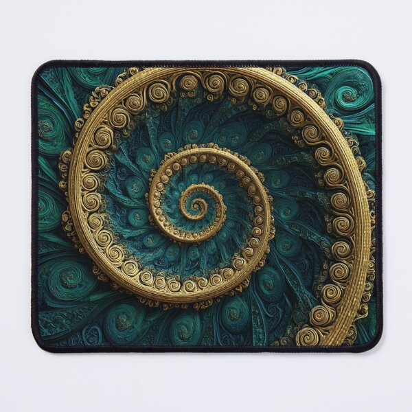 Item preview, New Zealand Māori Paua Pattern Koru Design 595 designed and sold by GrinGalore.