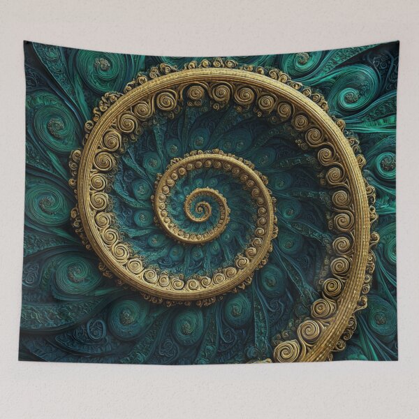Item preview, New Zealand Māori Paua Pattern Koru Design 595 designed and sold by GrinGalore.