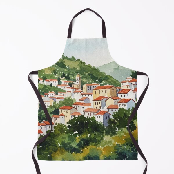Item preview, Town on a green hill designed and sold by Design4uStudio.