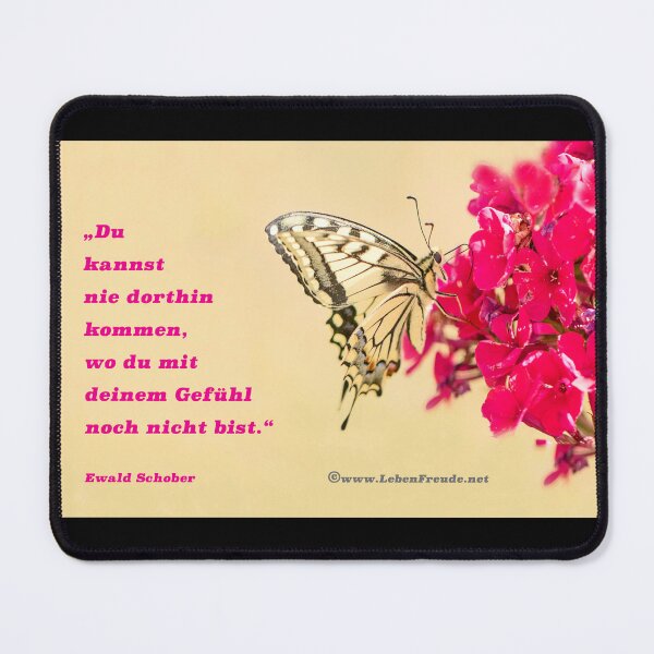 Item preview, Feeling leads – butterfly & mindfulness designed and sold by Katja LebenFreude.