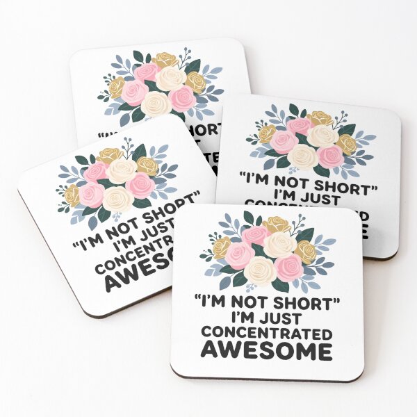 Item preview, I'm Not Short I'm Just Concentrated Awesome Floral Graphic designed and sold by Souck12.