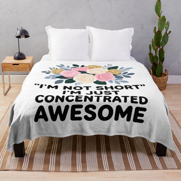 Item preview, I'm Not Short I'm Just Concentrated Awesome Floral Graphic designed and sold by Souck12.