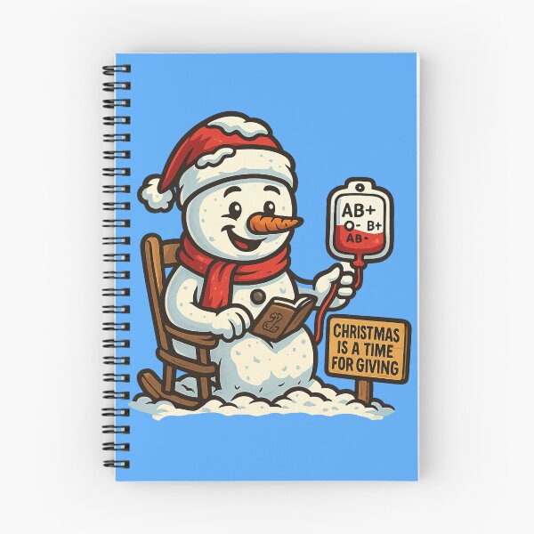 Item preview, Christmas Is a Time for Giving – Snowman Blood Donor Design designed and sold by HelpHaha.