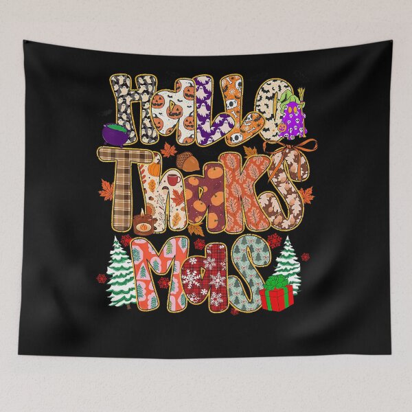 Item preview, Vintage Tree Hallothanksmas Merry Happy Christmas 2025 designed and sold by JamieFmorriSS.