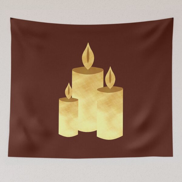 Item preview, Golden Candles on brown - Calm, Sensory-Friendly designed and sold by CreaTwinkles.
