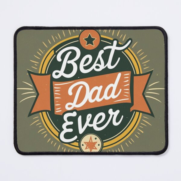 Item preview, Best Dad Ever – Retro Badge Design for Fathers designed and sold by VoidCult85.