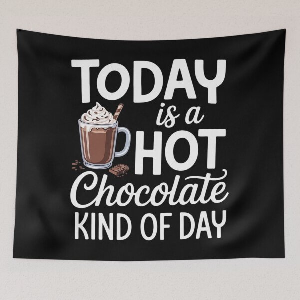 Item preview, Today Is A Hot Chocolate Kind Of Day Hot Cocoa Cozy designed and sold by ValerieRodrigue.