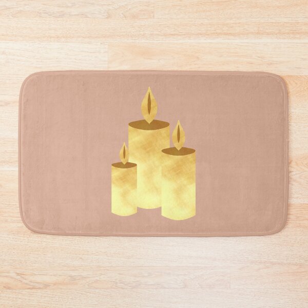 Item preview, Golden Candles on creme - Calm, Sensory-Friendly designed and sold by CreaTwinkles.