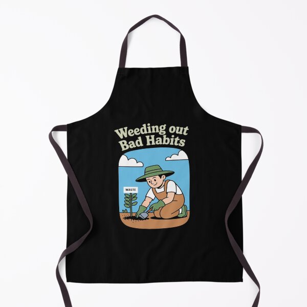 Item preview, Eco Friendly Weeding Out Bad Habits Garden Print designed and sold by BiellaSar.