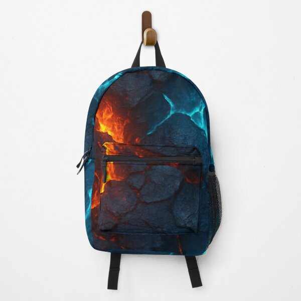 Item preview, Fiery red and icy blue cracked lava texture designed and sold by SassyArtistry.