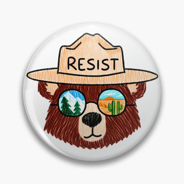 Item preview, Bear Resist Protect Our National Parks - Save the environment public lands free earth designed and sold by HumansStuck12.