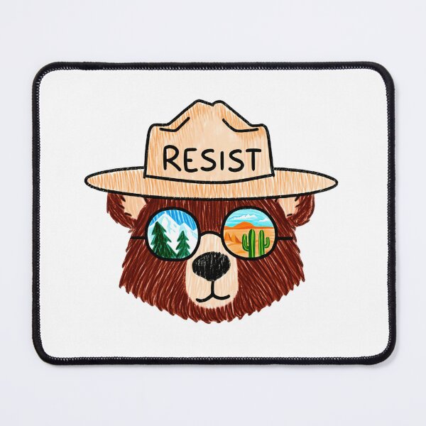 Item preview, Bear Resist Protect Our National Parks - Save the environment public lands free earth designed and sold by HumansStuck12.