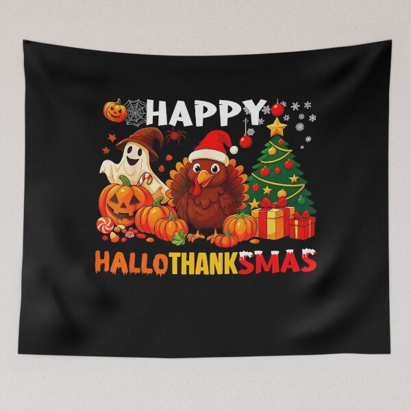 Item preview, Christmas Vintage Hallothanksmas Merry Tree Happy 2025 designed and sold by JamieFmorriSS.