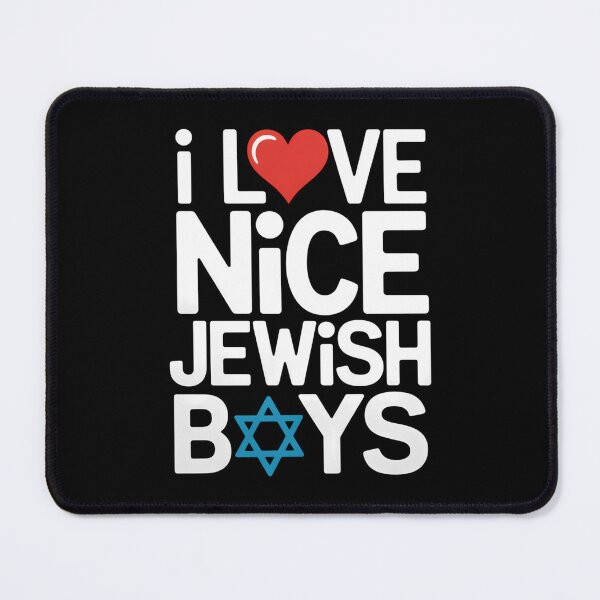 Item preview, I Love Nice Jewish Boys - Jews Hebrews Israelites Hanukkah designed and sold by ValerieRodrigue.