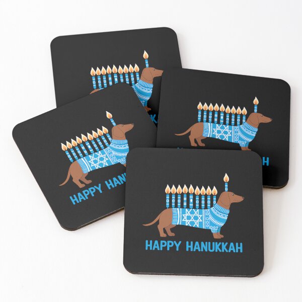 Item preview, Weiner Dog Menorah Happy Hanukkah Weiner Dog designed and sold by ValerieRodrigue.