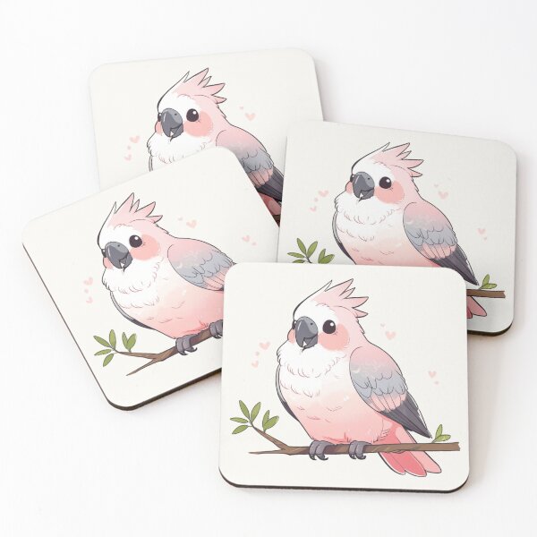 Item preview, Fluffy Parrot Friend – Cute Bird Sticker Design designed and sold by Wildtastic .