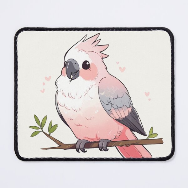 Item preview, Fluffy Parrot Friend – Cute Bird Sticker Design designed and sold by Wildtastic .