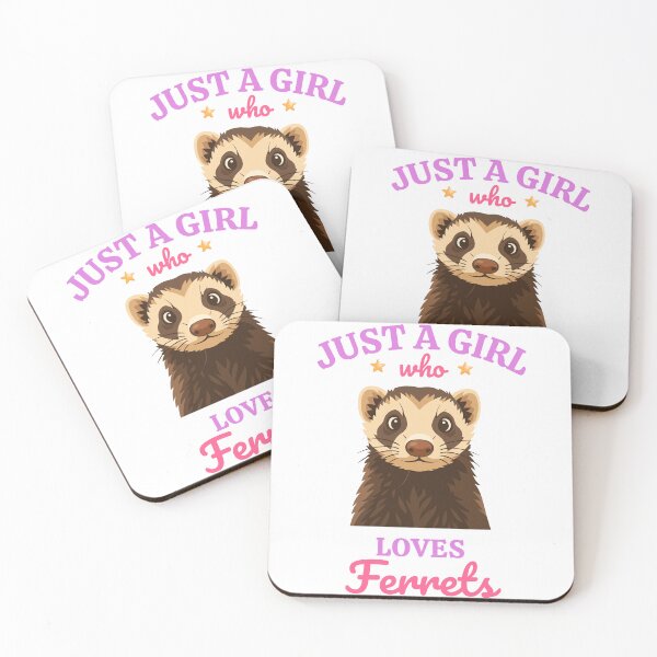 Item preview, Just a Girl Who Loves Ferrets – Cute Pet Lover Gift designed and sold by Pokah79.