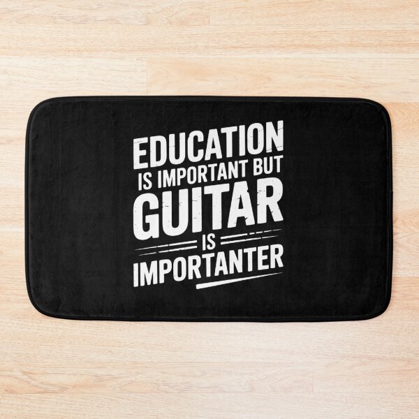 Artikelvorschau, Education is Important But Guitar is Importanter - Musician entworfen und verkauft von Idarmotar.