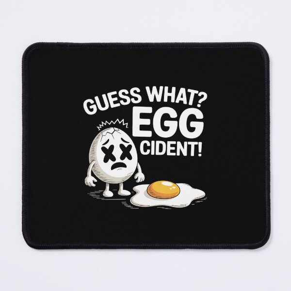 Item preview, Egg-cident - Funny Typography Breakfast designed and sold by Idarmotar.