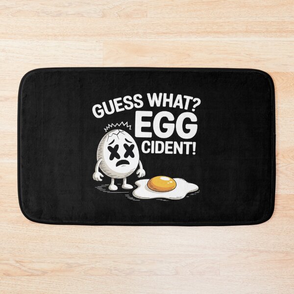 Item preview, Egg-cident - Funny Typography Breakfast designed and sold by Idarmotar.