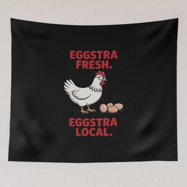 Item preview, Eggstra Fresh Local Funny Chicken designed and sold by Idarmotar.