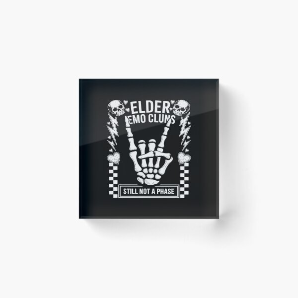 Item preview, Elder Emo Club Still Not A Phase Funny Skeleton Hand designed and sold by Idarmotar.