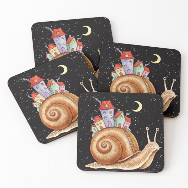 Item preview, Snail carrying a city designed and sold by Design4uStudio.