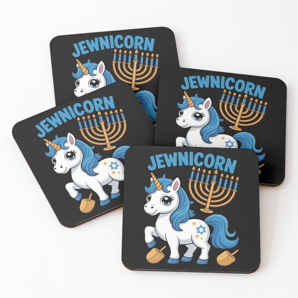 Item preview, Unicornio judío unicornio lindo Hanukkah Chanukah designed and sold by Sunset4Bones.