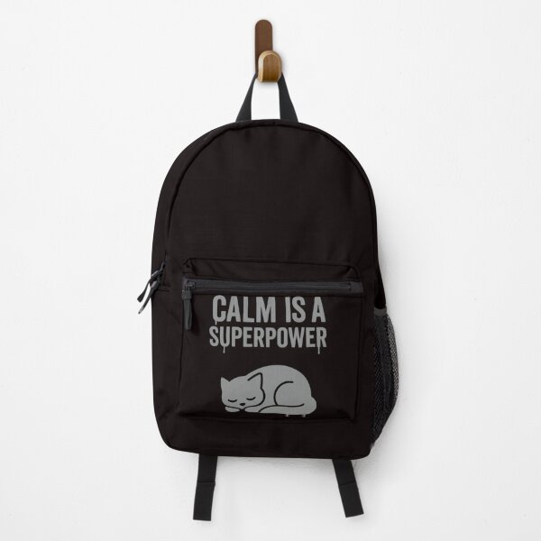 Item preview, Calm Is a Superpower – Minimalist Sleeping Cat Typography designed and sold by Tadeusz1.