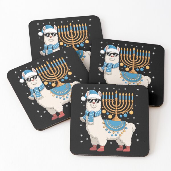 Item preview, Menorá Hanukkah Llama Linda Alpaca Chanukah designed and sold by Sunset4Bones.
