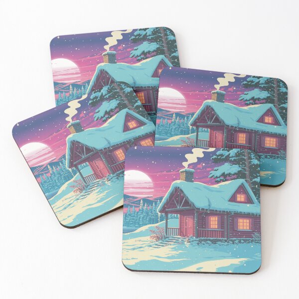 Item preview, Cabin in the Snow Lo-Fi Haven designed and sold by DreamCraze.