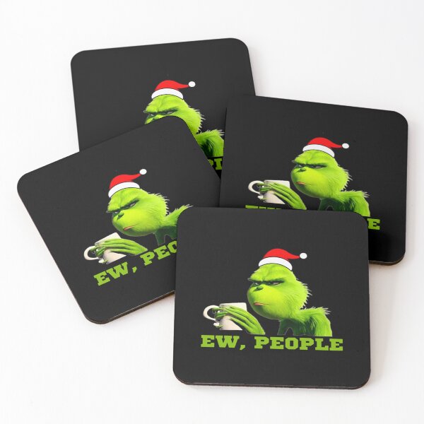 Item preview, Grinch Ew People Funny Christmas Coffee Meme designed and sold by pluekeethi.
