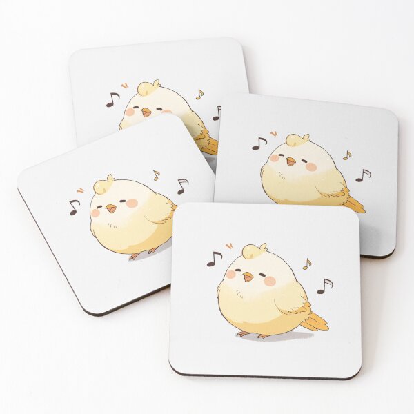 Item preview, Kawaii Bird Sticker designed and sold by Wildtastic .