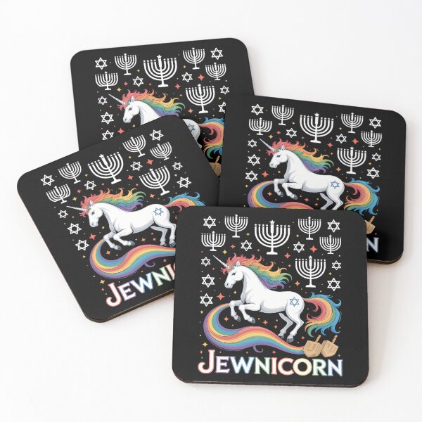 Item preview, Unicornio Judío Unicornio Feo Hanukkah Chanukah - Divertido Judío designed and sold by Sunset4Bones.