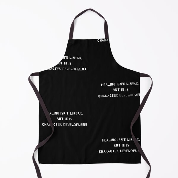 Item preview, Healing Isn’t Linear but It Is Character Development – Emotional Growth Mental Health Quote Design designed and sold by Cognivibe.