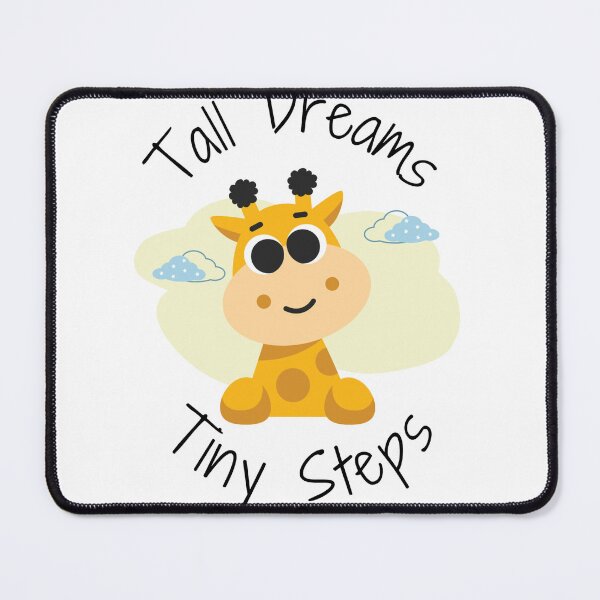 Item preview, Tall Dreams Tiny Steps Cute Giraffe Motivational Nursery Art designed and sold by GenZFashion000.