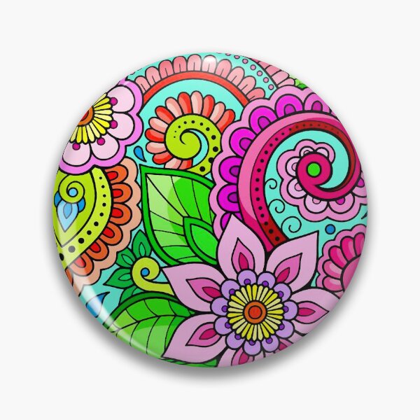 Item preview, Retro Flower Mandala designed and sold by ViaARTfactory.