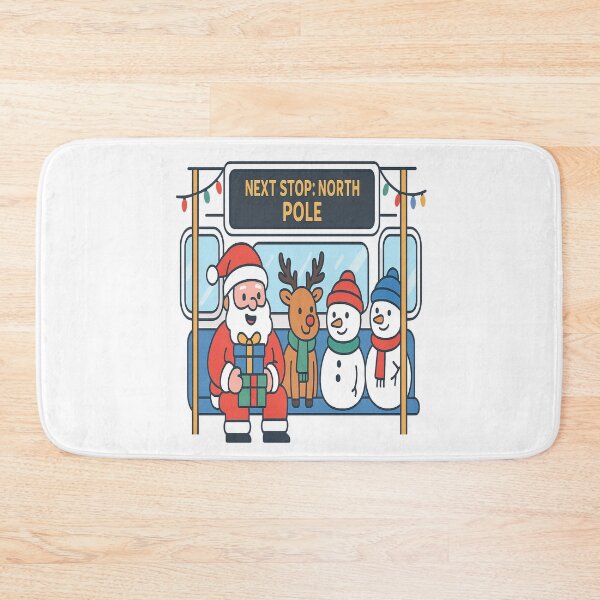 Item preview, Next Stop: North Pole – A New York Holiday Ride designed and sold by Globalcitytees.