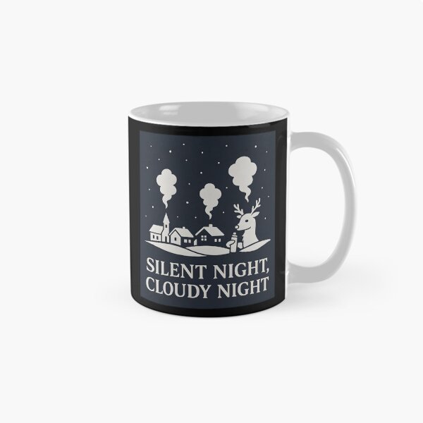 Item preview, Silent Night, Cloudy Night – Minimalist Vape Winter Landscape Design designed and sold by House of Taste Vape Designs.
