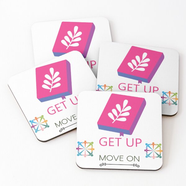 Item preview, Get Up & Move On – Motivational Quote Design designed and sold by Dragon's Ascent.