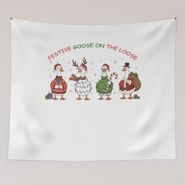 Item preview, Silly Funny Quote Xmas Loose The Goose On Festive Goose designed and sold by Rackaam777Art.