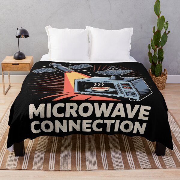 Item preview, Galactic Food Signal in a Vibrant Red and Blue Universe designed and sold by SplashTastic.