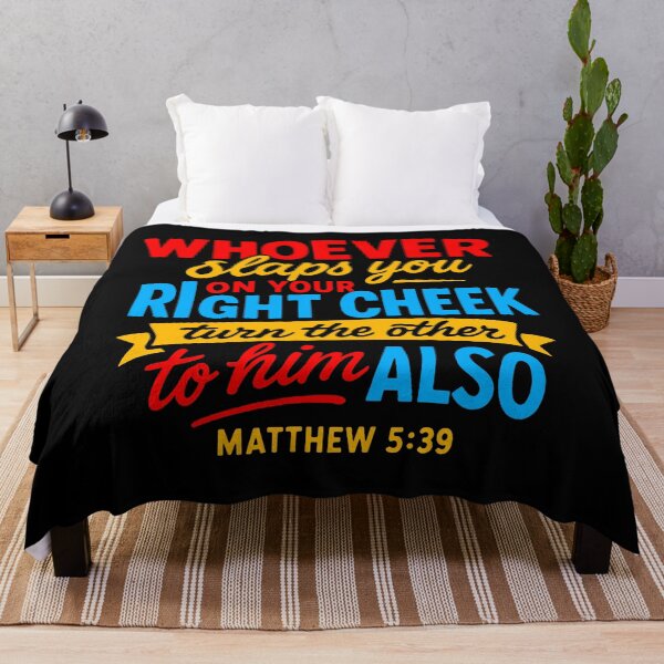 Item preview, Matthew 5:39 Turn The Other Cheek designed and sold by plushism.