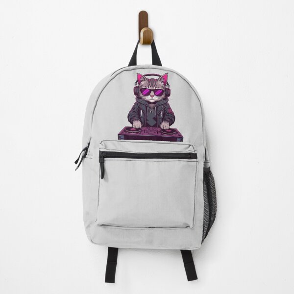 Item preview, Cool Cat DJ Mixing Music | Feline Scratch Master designed and sold by ArtCustomDesign.