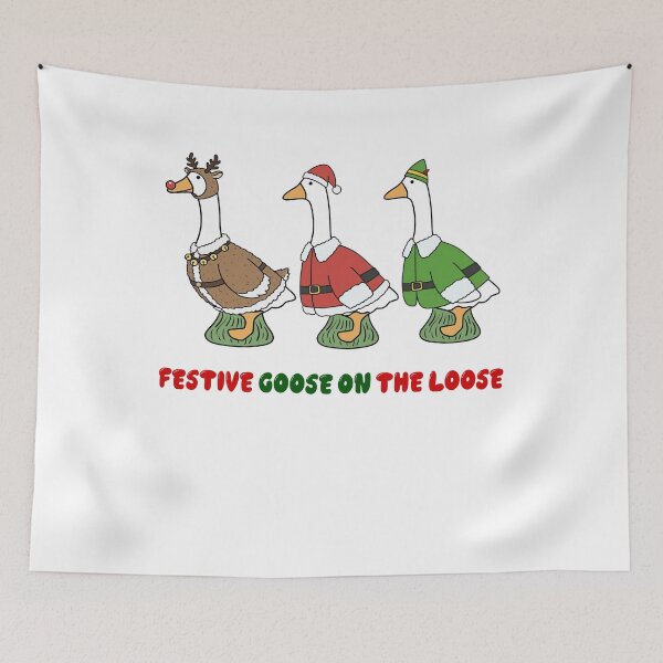 Item preview, Goose Goose Quote Loose Xmas Silly Funny Festive On The designed and sold by Rackaam777Art.